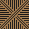 Mexen Linea 05 akustický stěnový panel 60 x 60 cm (4ks), plsť 9 mm, technická dýha, Dub Classic - S110-60607-05-041