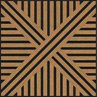 Mexen Linea 05 akustický stěnový panel 60 x 60 cm (4ks), plsť 9 mm, technická dýha, Dub Classic - S110-60607-05-041
