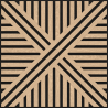 Mexen Linea 05 akustický stěnový panel 60 x 60 cm (4 ks), plsť 9 mm, technická dýha, Bělený Dub - S110-60607-05-040