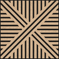 Mexen Linea 05 akustický stěnový panel 60 x 60 cm (4 ks), plsť 9 mm, technická dýha, Bělený Dub - S110-60607-05-040