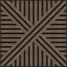 Mexen Linea 05 akustický nástěnný panel 60 x 60 cm (4ks), filc 9 mm, technická dýha, Tmavý ořech - S110-60607-05-044