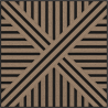 Mexen Linea 05 akustický nástěnný panel 60 x 60 cm (4ks), plsť 9 mm, technická dýha, světlý ořech - S110-60607-05-047