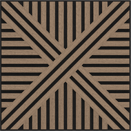 Mexen Linea 05 akustický nástěnný panel 60 x 60 cm (4ks), plsť 9 mm, technická dýha, světlý ořech - S110-60607-05-047