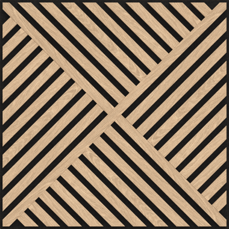Mexen Linea 08 akustický nástěnný panel 60 x 60 cm (4 ks), plsť 9 mm, technická dýha, bělený dub - S110-60607-08-040