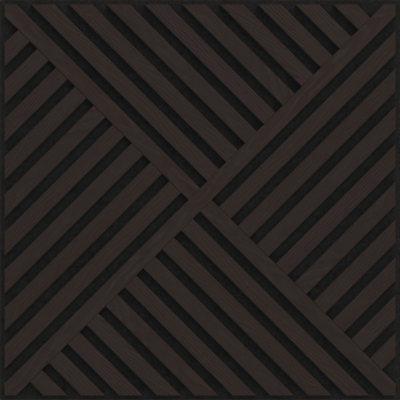 Mexen Linea 08 akustický nástěnný panel 60 x 60 cm (4 ks), plsť 9 mm, technická dýha, Černý dub - S110-60607-08-046