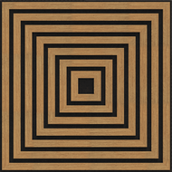Mexen Linea 13 akustický stěnový panel 60 x 60 cm (4 ks), plsť 9 mm, technická dýha, Dub Classic - S110-60607-13-041