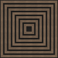 Mexen Linea 13 akustický nástěnný panel 60 x 60 cm (4 ks), 9 mm plsť, technická dýha, Tmavý Ořech - S110-60607-13-044
