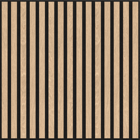 Mexen Linea 15 akustický nástěnný panel 60 x 60 cm (4 ks), plsť 9 mm, technická dýha, Bělený Dub - S110-60607-15-040