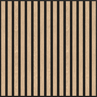 Mexen Linea 15 akustický nástěnný panel 60 x 60 cm (4 ks), plsť 9 mm, technická dýha, Bělený Dub - S110-60607-15-040