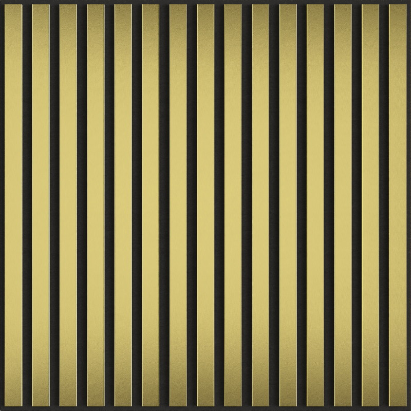 Mexen Linea 15 akustický nástěnný panel 60 x 60 cm (4ks), plsť 9 mm, technická dýha, Zlatý - S110-60607-15-057