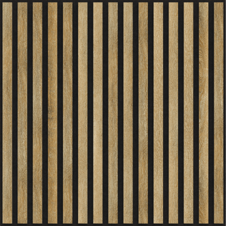 Mexen Linea 15 akustický nástěnný panel 60 x 60 cm (4 ks), plsť 9 mm, technická dýha, Medový Dub - S110-60607-15-066