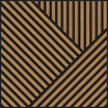 Mexen Linea 25 akustický nástěnný panel 60 x 60 cm (4 ks), plsť 9 mm, technická dýha, Dub Classic - S110-60607-25-041