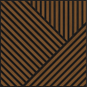 Mexen Linea 25 akustický nástěnný panel 60 x 60 cm (4ks), plsť 9 mm, technická dýha, Přírodní Dub - S110-60607-25-042