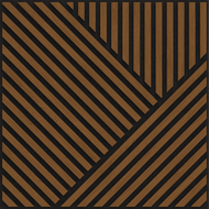 Mexen Linea 25 akustický nástěnný panel 60 x 60 cm (4ks), plsť 9 mm, technická dýha, Přírodní Dub - S110-60607-25-042