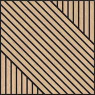 Mexen Linea 26 akustický nástěnný panel 60 x 60 cm (4 ks), plsť 9 mm, technická dýha, bělený dub - S110-60607-26-040