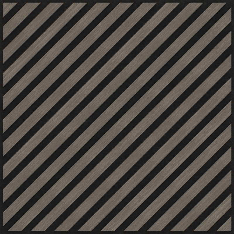 Mexen Linea 39 akustický nástěnný panel 60 x 60 cm (4 ks), filc 9 mm, technická dýha, Šedý Dub - S110-60607-39-043