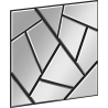 Mexen Form 04 akustický nástěnný panel 60 x 60 cm (4 ks), plsť 9 mm, technická dýha, Zrcadlo - S111-60607-04-099