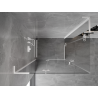Mexen Mist-H L Duo sprchová kabina otevírací levá 115 x 110 cm, transparentní, bílá - 8A5L-115L-110P-20-00