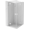 Mexen Mist-H L Duo sprchový kout s otevíracími dveřmi 115 x 115 cm, transparentní, bílá - 8A5L-115L-115P-20-00
