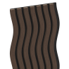 Mexen Lam-SF 01 akustické nástěnné lamely 280 x 30 cm, plsť 9 mm, technická dýha, Dub Mocca - S106-280-01-045
