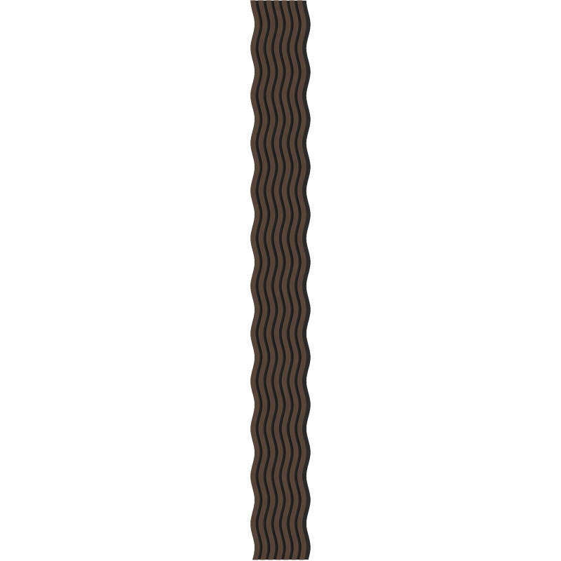 Mexen Lam-SF 01 akustické nástěnné lamely 280 x 30 cm, plsť 9 mm, technická dýha, Dub Mocca - S106-280-01-045