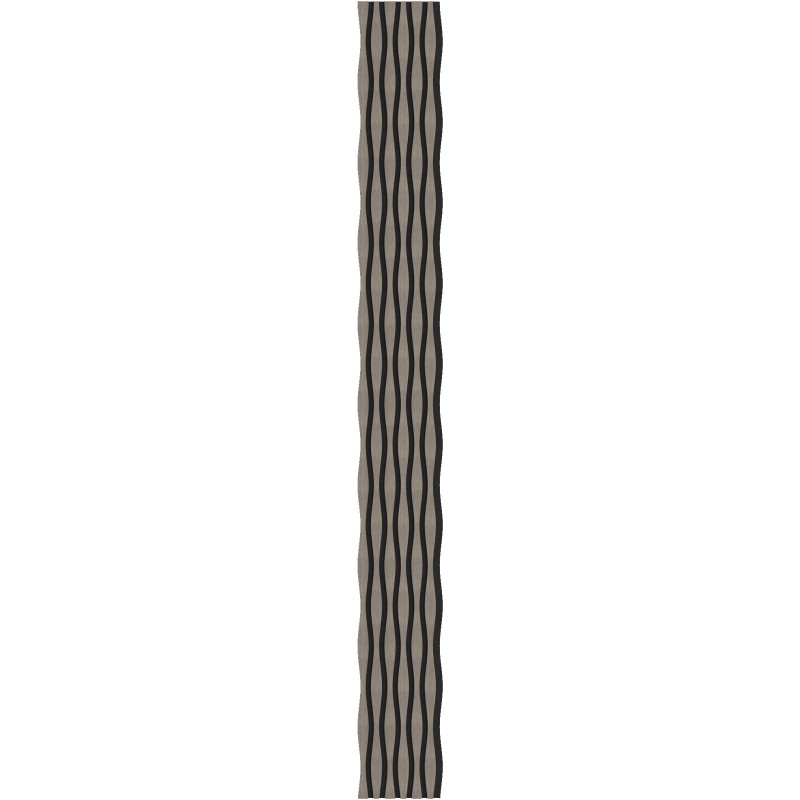 Mexen Lam-SF 01 Lam-SF 26 stěnové lamely akustické 280 x 30 cm, filc 9 mm, technická dýha, Šedý Dub - S106-280-26-043