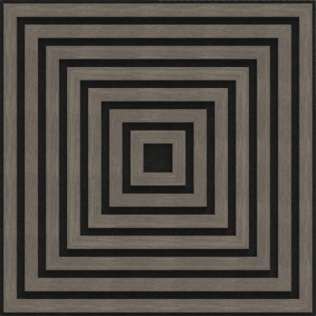Mexen Linea 13 akustický nástěnný panel 60 x 60 cm (4 ks), plsť 9 mm, technická dýha, Šedý Dub - S110-60607-13-043