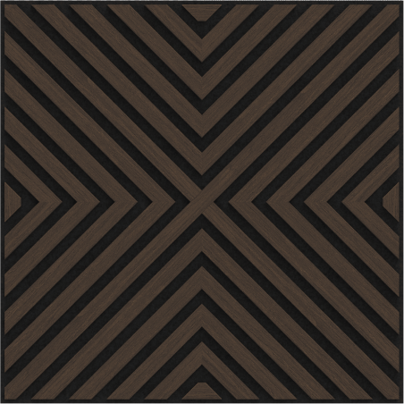Mexen Linea 01 akustický nástěnný panel 60 x 60 cm (4ks), filc 9 mm, technická dýha, Dub Mocca - S110-60607-01-045