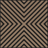 Mexen Linea 01 akustický nástěnný panel 60 x 60 cm (4ks), plsť 9 mm, technická dýha, Světlý Ořech - S110-60607-01-047