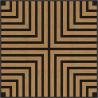 Mexen Linea 02 akustický stěnový panel 60 x 60 cm (4ks), plsť 9 mm, technická dýha, Dub Classic - S110-60607-02-041