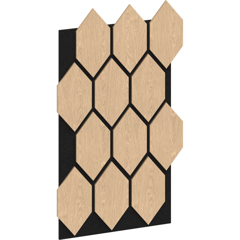 Mexen Lam-B nástěnné lamely 275 x 30 cm, HDF deska 4 mm, technická dýha, Pískový Dub - S100-275307-3015-001