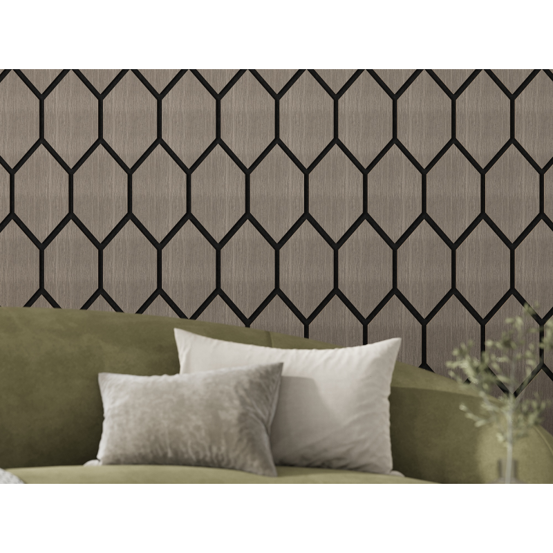 Mexen Lam-B nástěnné lamely 275 x 30 cm, HDF deska 4 mm, technická dýha, Pískový Dub - S100-275307-3015-001