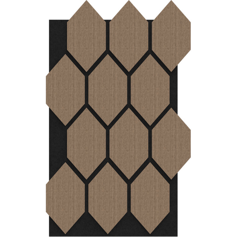 Mexen Lam-B nástěnné lamely 275 x 30 cm, HDF deska 4 mm, technická dýha, Pískový Dub - S100-275307-3015-001