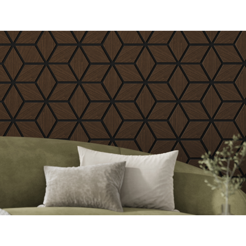 Mexen Lam-B nástěnné lamely 275 x 30 cm, HDF deska 4 mm, technická dýha, Pískový Dub - S100-275307-3015-001
