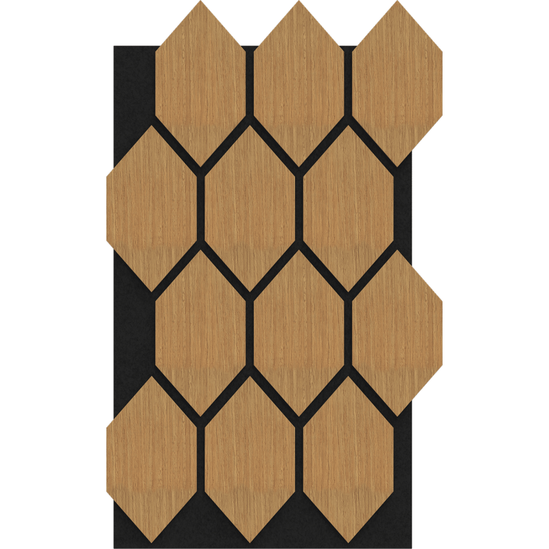 Mexen Lam-B nástěnné lamely 275 x 30 cm, HDF deska 4 mm, technická dýha, Pískový Dub - S100-275307-3015-001