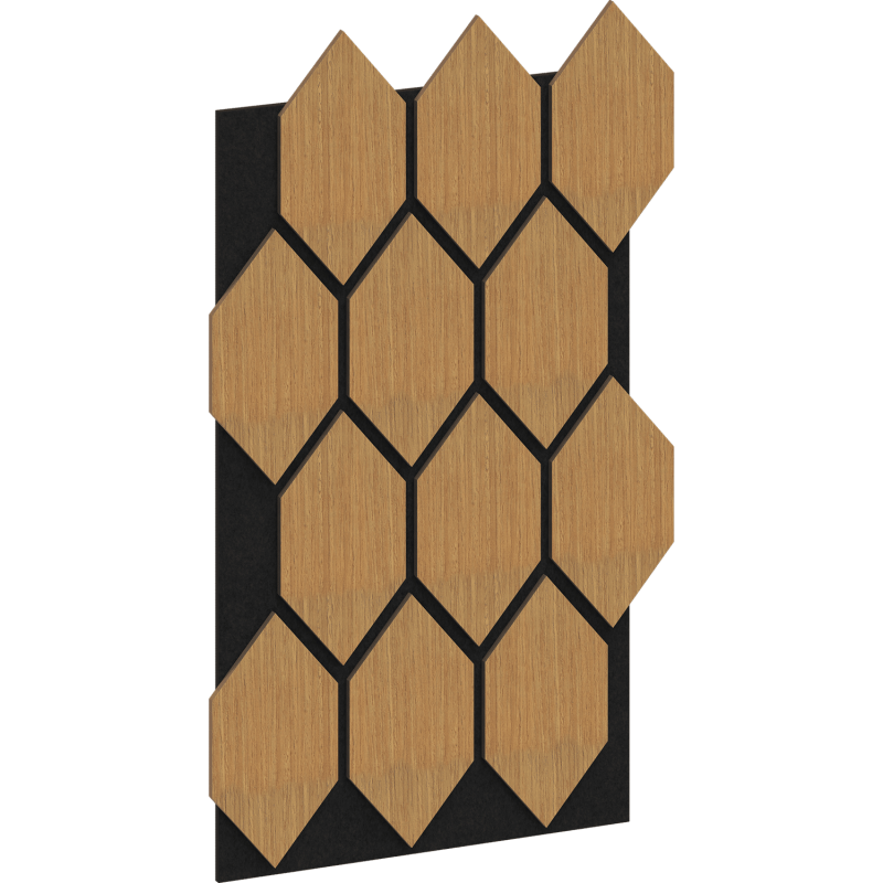 Mexen Lam-B nástěnné lamely 275 x 30 cm, HDF deska 4 mm, technická dýha, Pískový Dub - S100-275307-3015-001