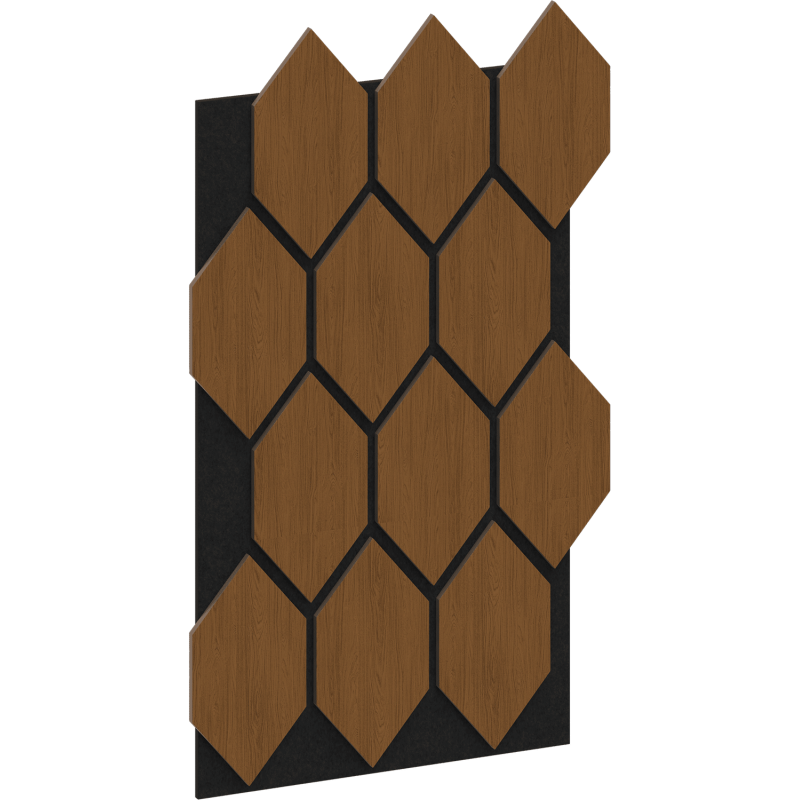 Mexen Lam-B nástěnné lamely 275 x 30 cm, HDF deska 4 mm, technická dýha, Pískový Dub - S100-275307-3015-001