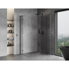Mexen Mist-H L Duo sprchová kabina s pravým otevíráním 90 x 110 cm, průhledná, gun šedě kartáčovaná