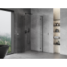 Mexen Mist-H L Duo sprchový kout otevíravý 80 x 80 cm, transparentní, gun metal - 8A5L-080L-080P-95-00