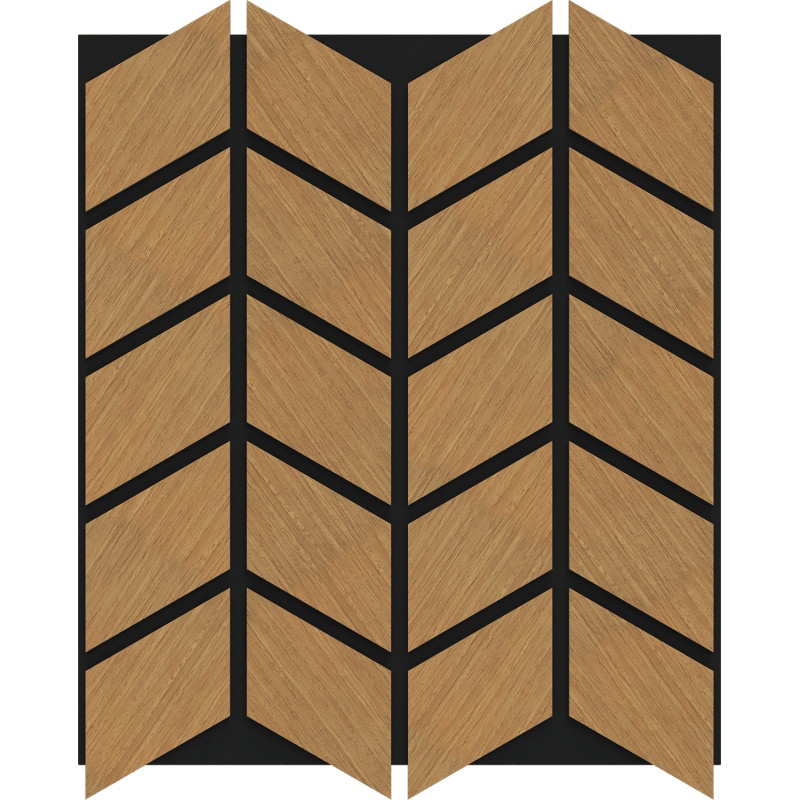 Mexen Form 03 akustický stěnový panel 71,5 x 58 cm (4ks), plsť 9 mm, technická dýha, Dub Classic - S111-71587-03-041