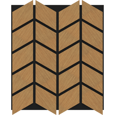 Mexen Form 03 akustický stěnový panel 71,5 x 58 cm (4ks), plsť 9 mm, technická dýha, Dub Classic - S111-71587-03-041