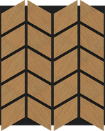 Mexen Form 03 akustický stěnový panel 71,5 x 58 cm (4ks), plsť 9 mm, technická dýha, Dub Classic - S111-71587-03-041