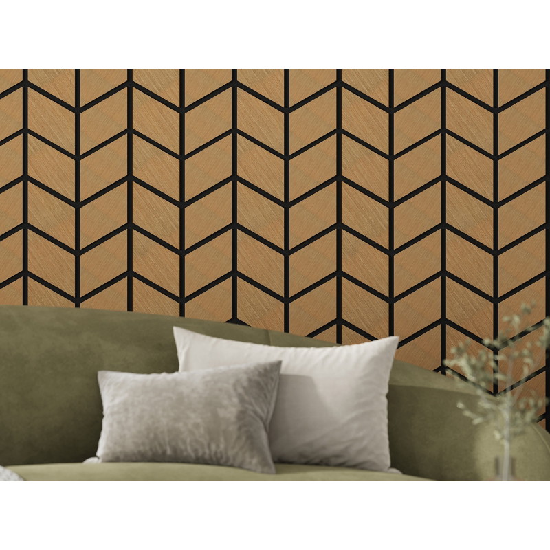 Mexen Form 03 akustický stěnový panel 71,5 x 58 cm (4ks), plsť 9 mm, technická dýha, Dub Classic - S111-71587-03-041