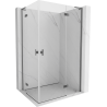 Mexen Mist-H L Sprchový kout Duo pravý skládací, 70 x 115 cm, průhledný, gun metal - 8A5L-070L-115P-95-00