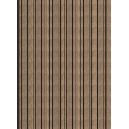 Mexen Lam-F Nano 01 akustické nástěnné lamely 280 x 32,4 cm, plsť 5 mm, technická dýha, Tmavý Ořech - S108-280-01-044