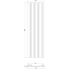 Mexen Lam-F Nano 01 akustické stěnové lamely 280 x 32,4 cm, plsť 5 mm, technická dýha, Mocca Dub - S108-280-01-045
