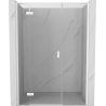 Mexen Mist-H levé otevírací sprchové dveře 120 cm, transparentní, bílé - 8A5-120-001-20-00-L