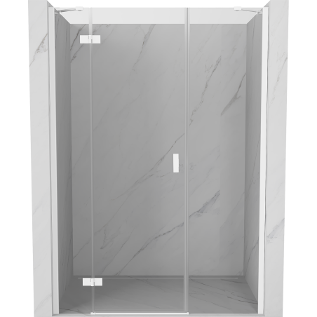 Mexen Mist-H sprchové dveře, levé, 130 cm, transparentní, bílé - 8A5-130-001-20-00-L