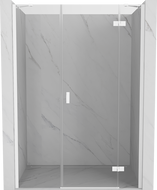 Mexen Mist-H sprchové dveře otočné pravé 160 cm, průhledné, bílé - 8A5-160-001-20-00-P