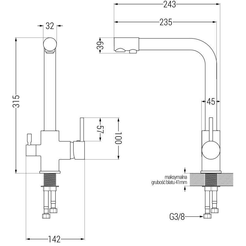 Mexen Mario granitový dvojkomorový dřez s kuchyňskou baterií Duero, černý/stříbrný metalický - 6504-73-671600-70-B